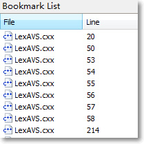 Bookmark List